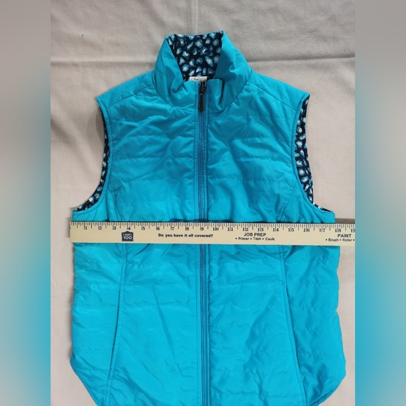 Ariat Women's Blue Reversible Puffer Vest M - Picture 3 of 5